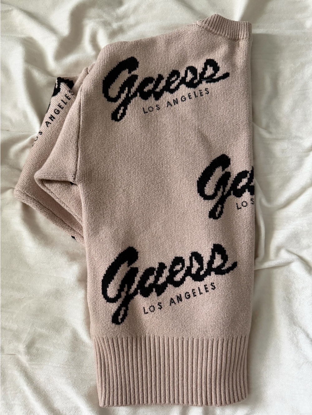 Guess Knit Sweater with Black Script - Picture 5 of 6